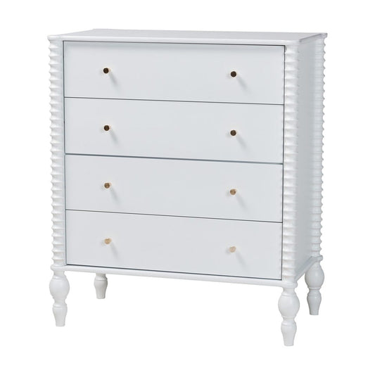 Baxton Studio - Callison Chest in White - MG9020-White-4DW-Chest view 1