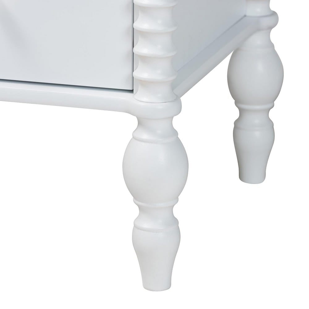 Baxton Studio - Callison Chest in White - MG9020-White-4DW-Chest view 7