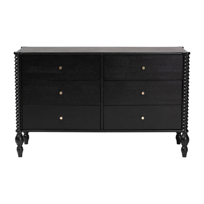Baxton Studio - Callison Dresser in Black - MG9020-Black-6DW-Dresser view 4