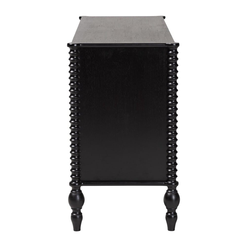 Baxton Studio - Callison Dresser in Black - MG9020-Black-6DW-Dresser view 5