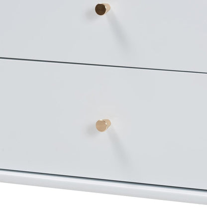 Baxton Studio - Callison Dresser in White - MG9020-White-6DW-Dresser view 6