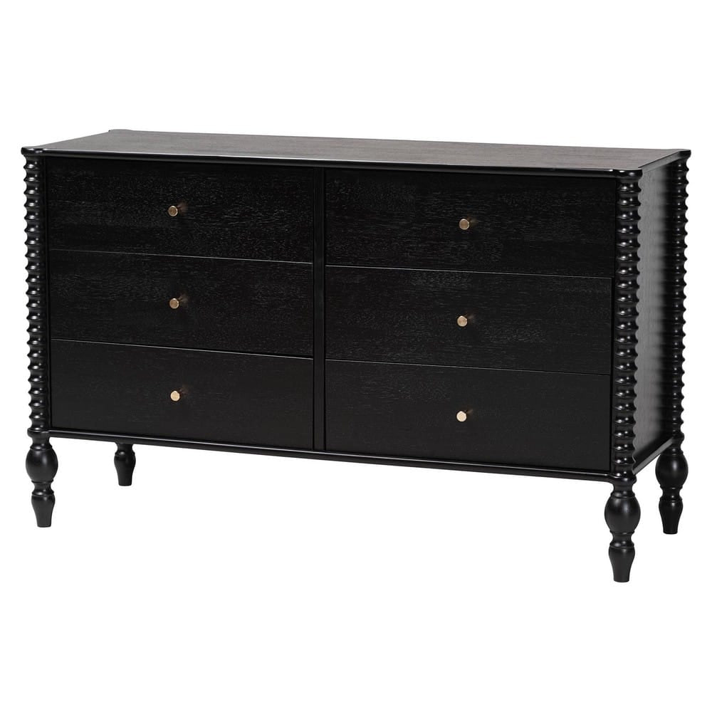 Baxton Studio - Callison Full Bedroom Set in Black - Eniola-4PC Bedroom Set-Black-Full view 5