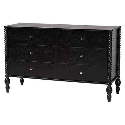 Baxton Studio - Callison Full Bedroom Set in Black - Eniola-4PC Bedroom Set-Black-Full view 5