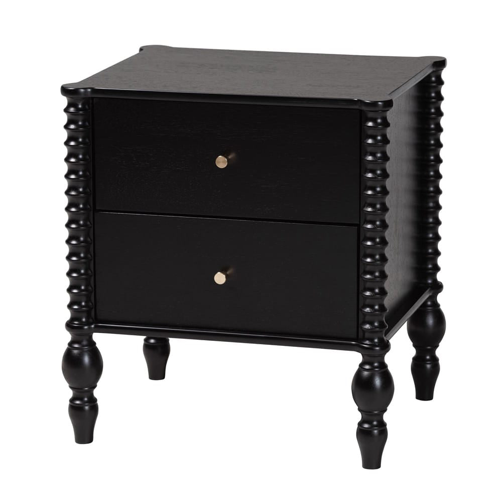 Baxton Studio - Callison Full Bedroom Set in Black - Eniola-5PC Bedroom Set-Black-Full view 4