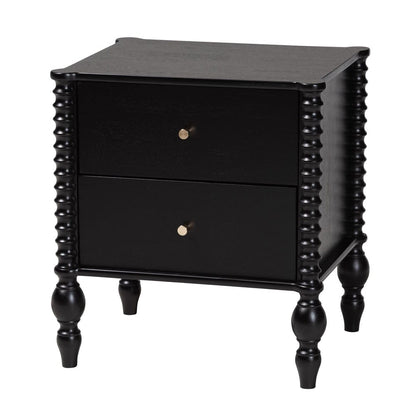 Baxton Studio - Callison Full Bedroom Set in Black - Eniola-5PC Bedroom Set-Black-Full view 4