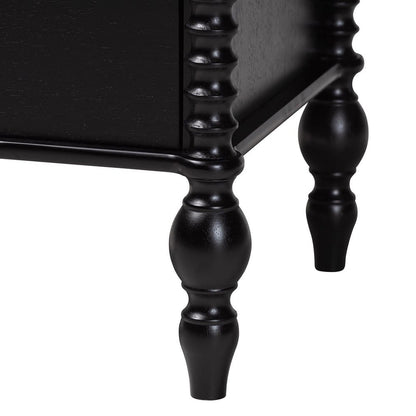 Baxton Studio - Callison Full Bedroom Set in Black - Eniola-5PC Bedroom Set-Black-Full view 8