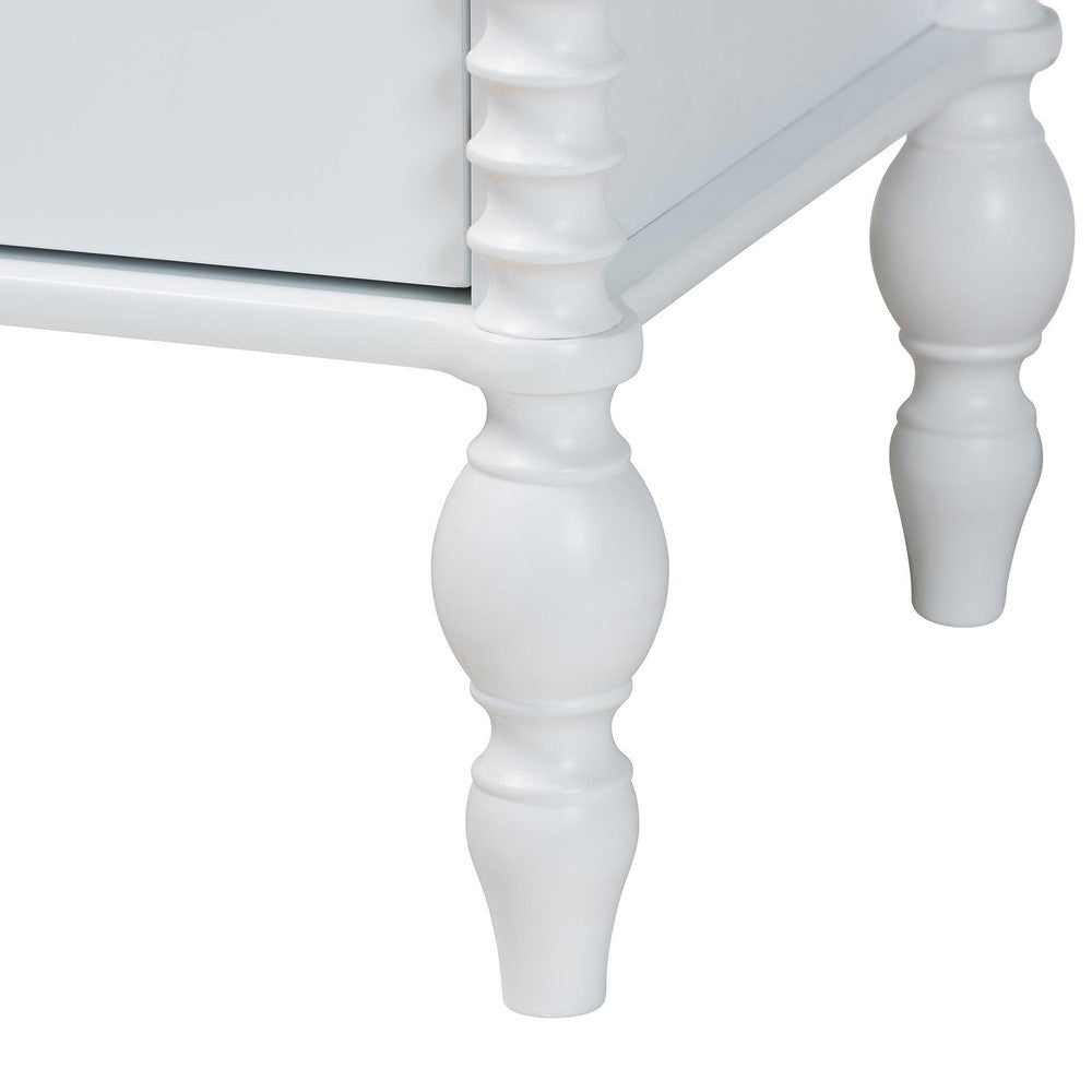 Baxton Studio - Callison Full Bedroom Set in White - Eniola-4PC Bedroom Set-White-Full view 7