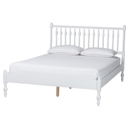 Baxton Studio - Callison Full Bedroom Set in White - Eniola-5PC Bedroom Set-White-Full view 3
