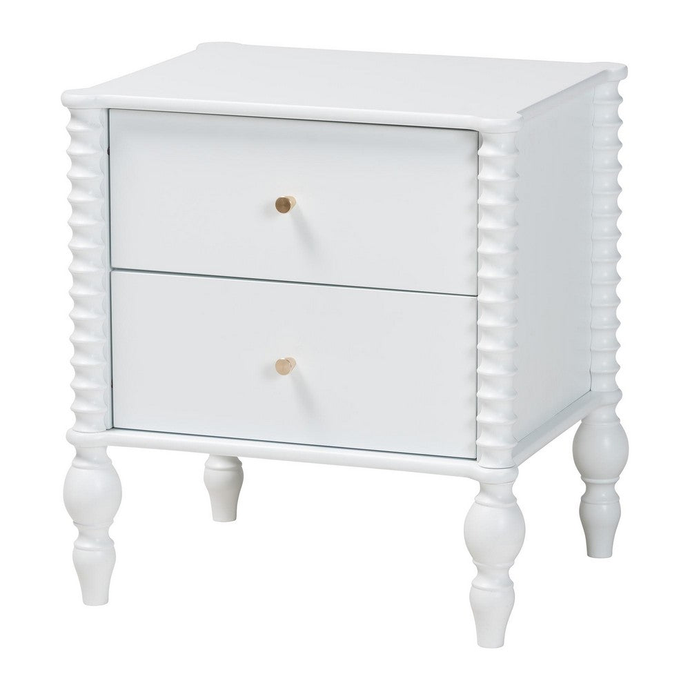 Baxton Studio - Callison Full Bedroom Set in White - Eniola-5PC Bedroom Set-White-Full view 4