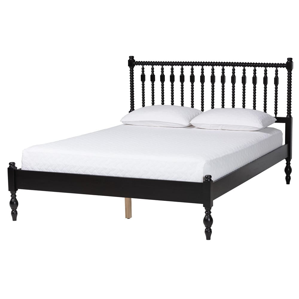 Baxton Studio - Callison Full Size Bed in Black - MG0259-Black-Full view 1