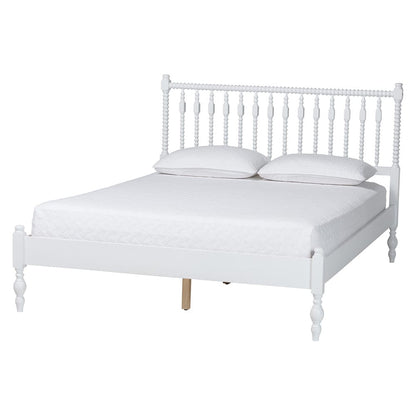 Baxton Studio - Callison Full Size Bed in White - MG0259-White-Full view 1