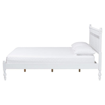 Baxton Studio - Callison Full Size Bed in White - MG0259-White-Full view 2