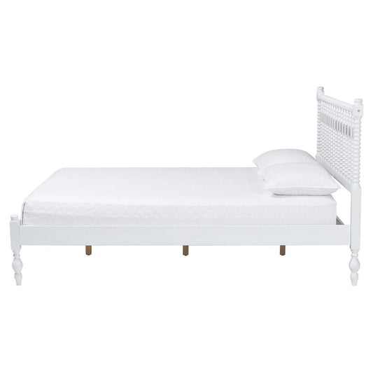 Baxton Studio - Callison Full Size Bed in White - MG0259-White-Full view 2