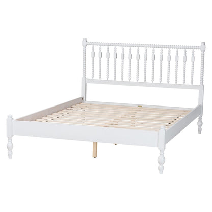 Baxton Studio - Callison Full Size Bed in White - MG0259-White-Full view 3