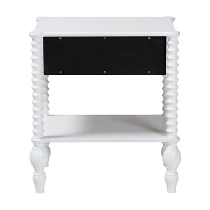 Baxton Studio - Callison Nightstand in White - MG9020-White-1DW-NS view 5