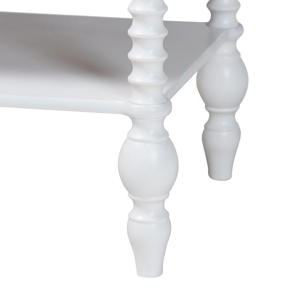 Baxton Studio - Callison Nightstand in White - MG9020-White-1DW-NS view 7