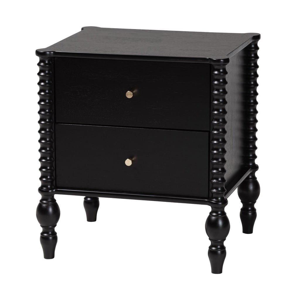 Baxton Studio - Callison Queen Bedroom Set in Black - Eniola-4PC Bedroom Set-Black-Queen view 4
