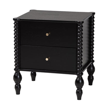 Baxton Studio - Callison Queen Bedroom Set in Black - Eniola-4PC Bedroom Set-Black-Queen view 4