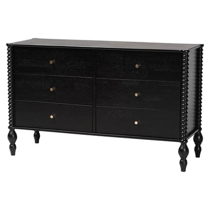 Baxton Studio - Callison Queen Bedroom Set in Black - Eniola-4PC Bedroom Set-Black-Queen view 5