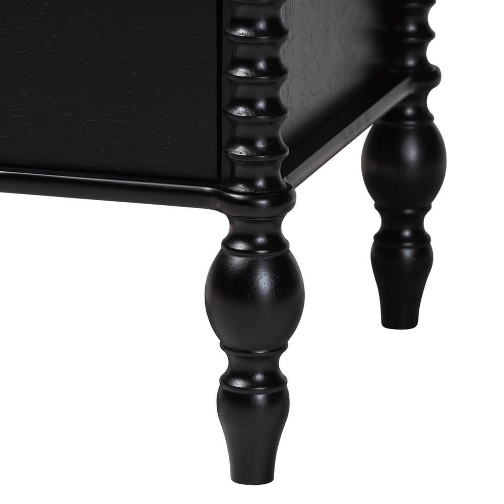 Baxton Studio - Callison Queen Bedroom Set in Black - Eniola-4PC Bedroom Set-Black-Queen view 7