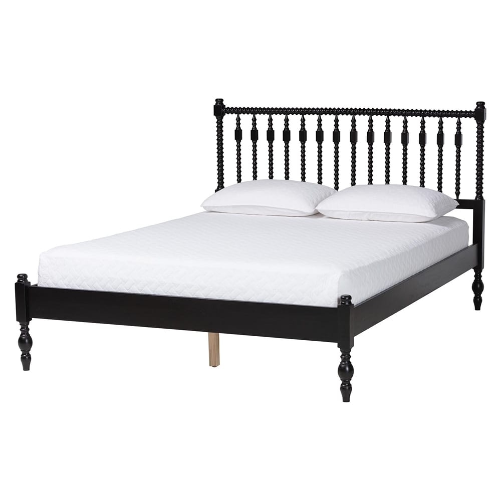 Baxton Studio - Callison Queen Bedroom Set in Black - Eniola-5PC Bedroom Set-Black-Queen view 3