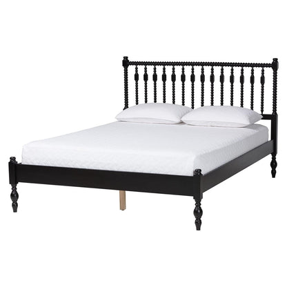 Baxton Studio - Callison Queen Bedroom Set in Black - Eniola-5PC Bedroom Set-Black-Queen view 3