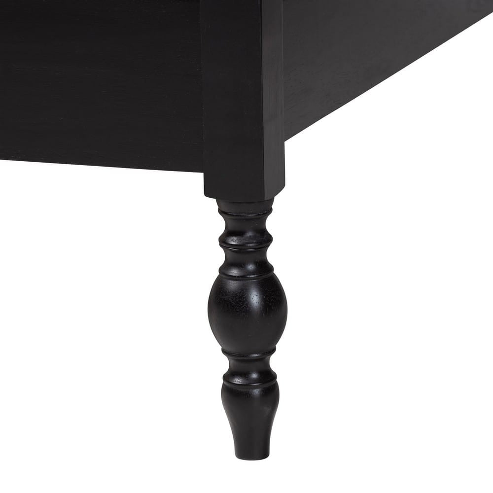 Baxton Studio - Callison Queen Bedroom Set in Black - Eniola-5PC Bedroom Set-Black-Queen view 10