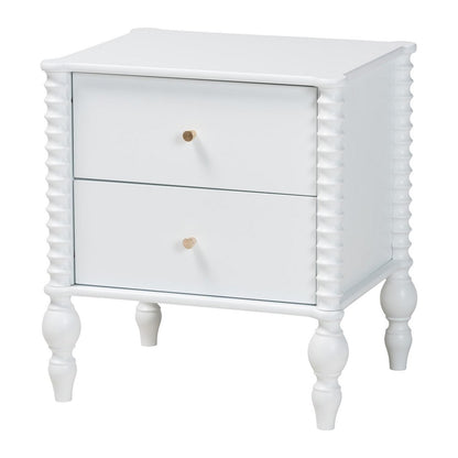 Baxton Studio - Callison Queen Bedroom Set in White - Eniola-4PC Bedroom Set-White-Queen view 4