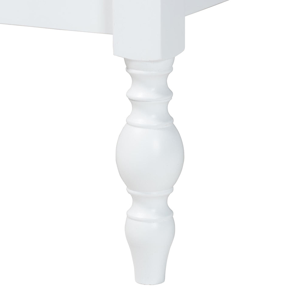 Baxton Studio - Callison Queen Bedroom Set in White - Eniola-4PC Bedroom Set-White-Queen view 9