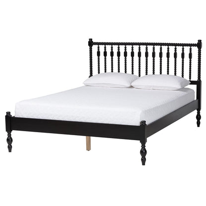 Baxton Studio - Callison Queen Size Bed in Black - MG0259-Black-Queen view 1