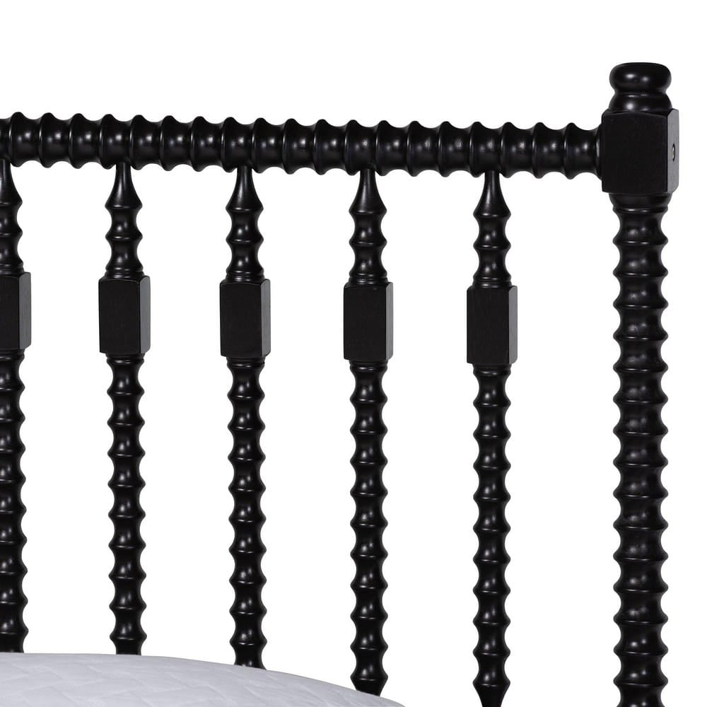 Baxton Studio - Callison Queen Size Bed in Black - MG0259-Black-Queen view 4