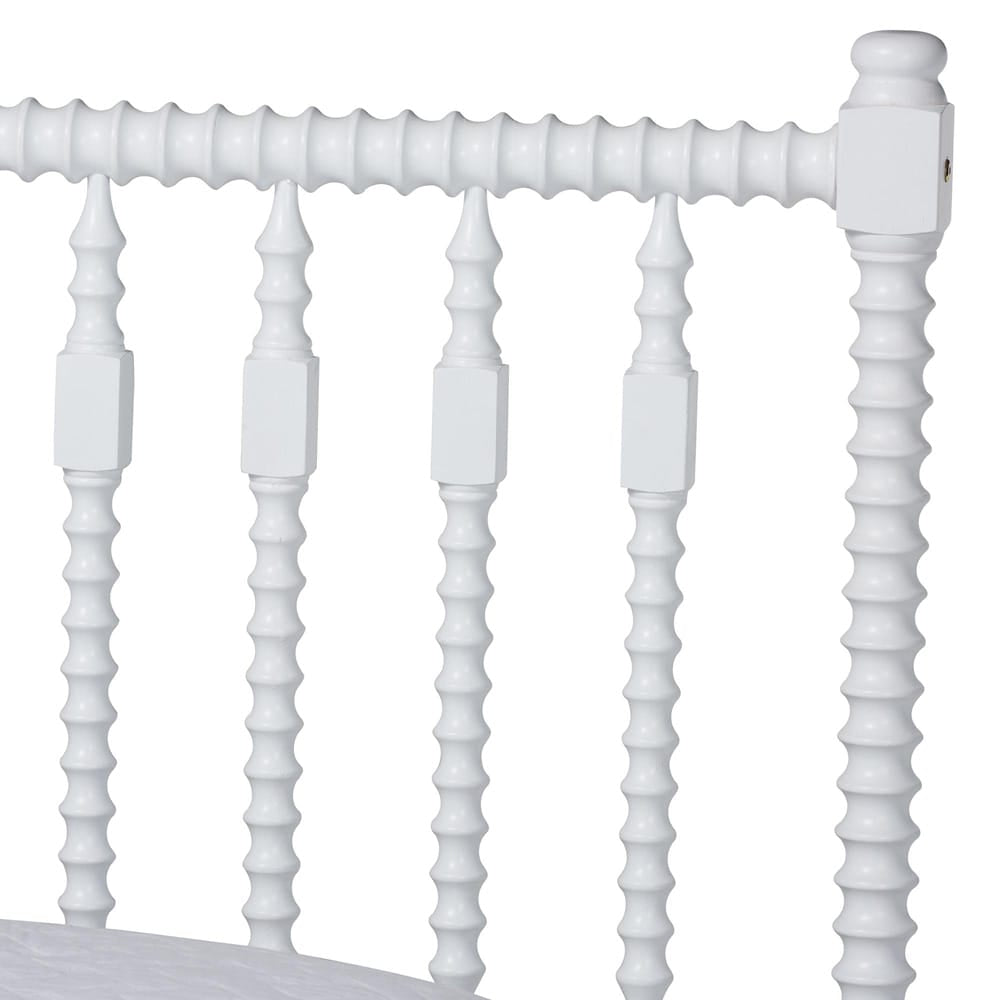 Baxton Studio - Callison Queen Size Bed in White - MG0259-White-Queen view 4
