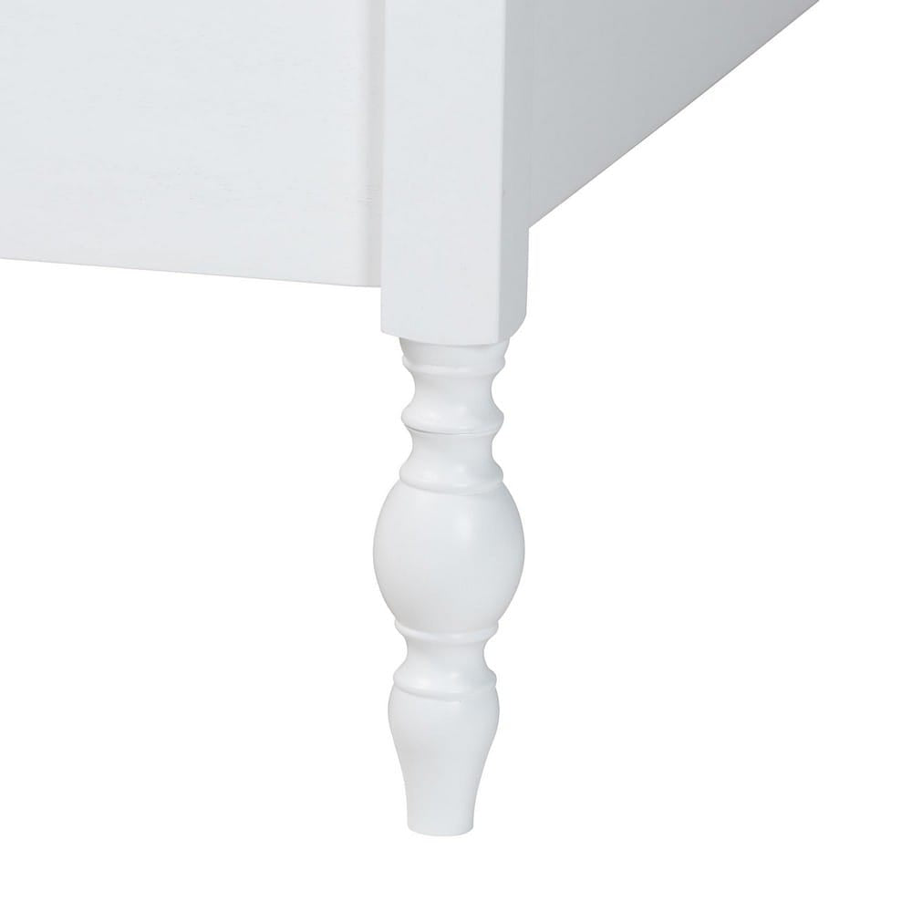 Baxton Studio - Callison Queen Size Bed in White - MG0259-White-Queen view 5