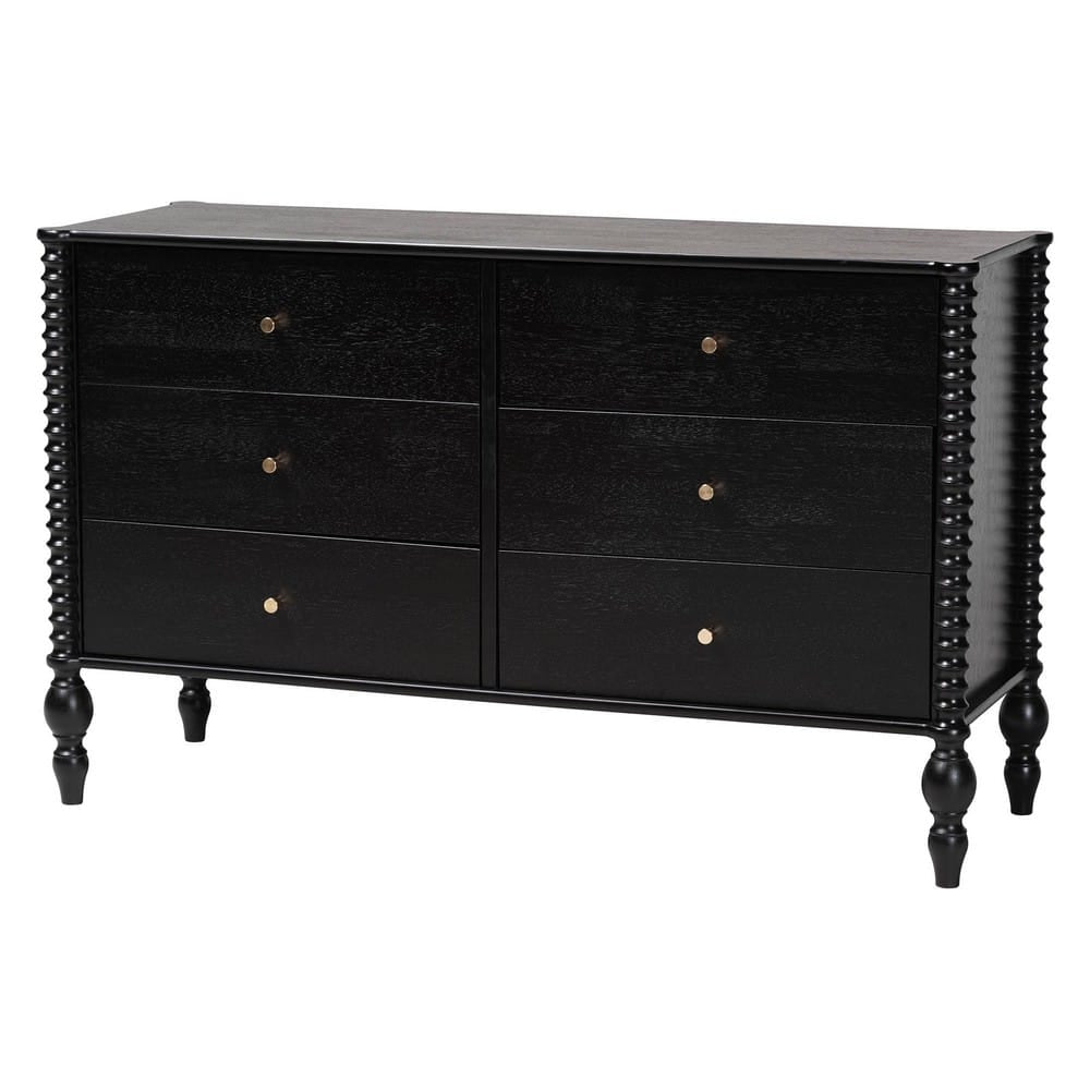 Baxton Studio - Callison Twin Bedroom Set in Black - Eniola-4PC Bedroom Set-Black-Twin view 5