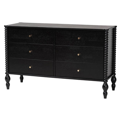 Baxton Studio - Callison Twin Bedroom Set in Black - Eniola-4PC Bedroom Set-Black-Twin view 5
