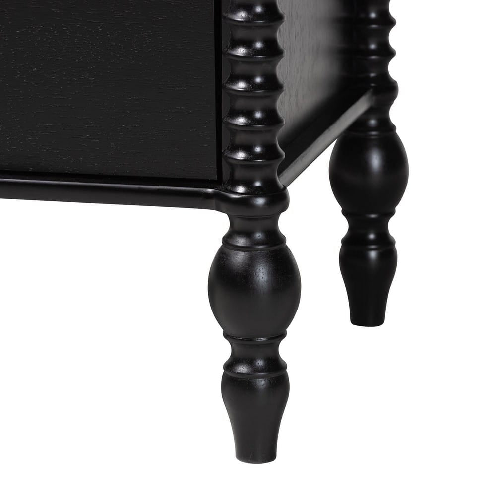 Baxton Studio - Callison Twin Bedroom Set in Black - Eniola-4PC Bedroom Set-Black-Twin view 7
