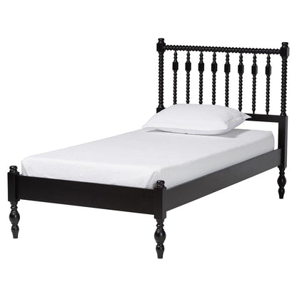 Baxton Studio - Callison Twin Bedroom Set in Black - Eniola-5PC Bedroom Set-Black-Twin view 3