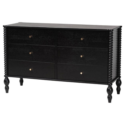 Baxton Studio - Callison Twin Bedroom Set in Black - Eniola-5PC Bedroom Set-Black-Twin view 6