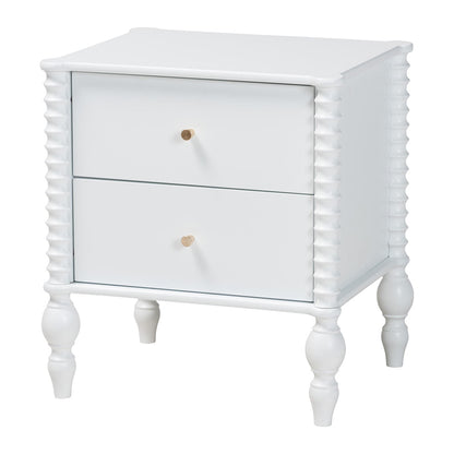 Baxton Studio - Callison Twin Bedroom Set in White - Eniola-5PC Bedroom Set-White-Twin view 4