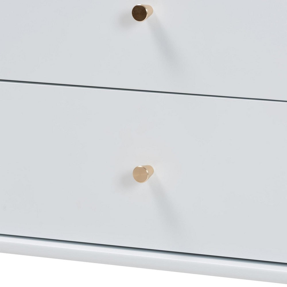 Baxton Studio - Callison Twin Bedroom Set in White - Eniola-5PC Bedroom Set-White-Twin view 7