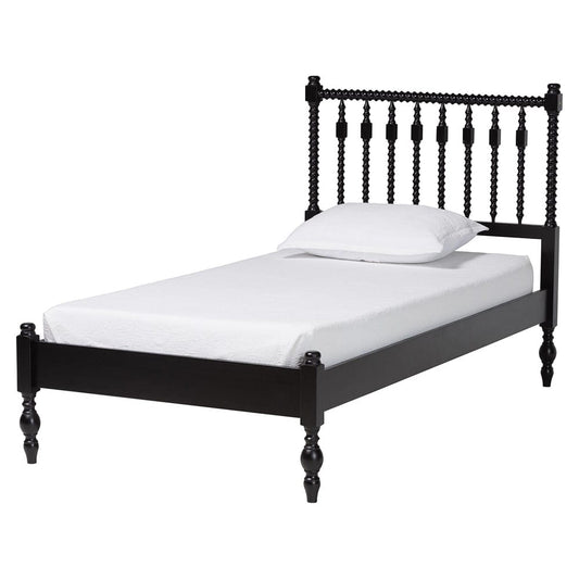 Baxton Studio - Callison Twin Size Bed in Black - MG0259-Black-Twin view 1