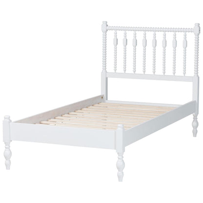Baxton Studio - Callison Twin Size Bed in White - MG0259-White-Twin view 3