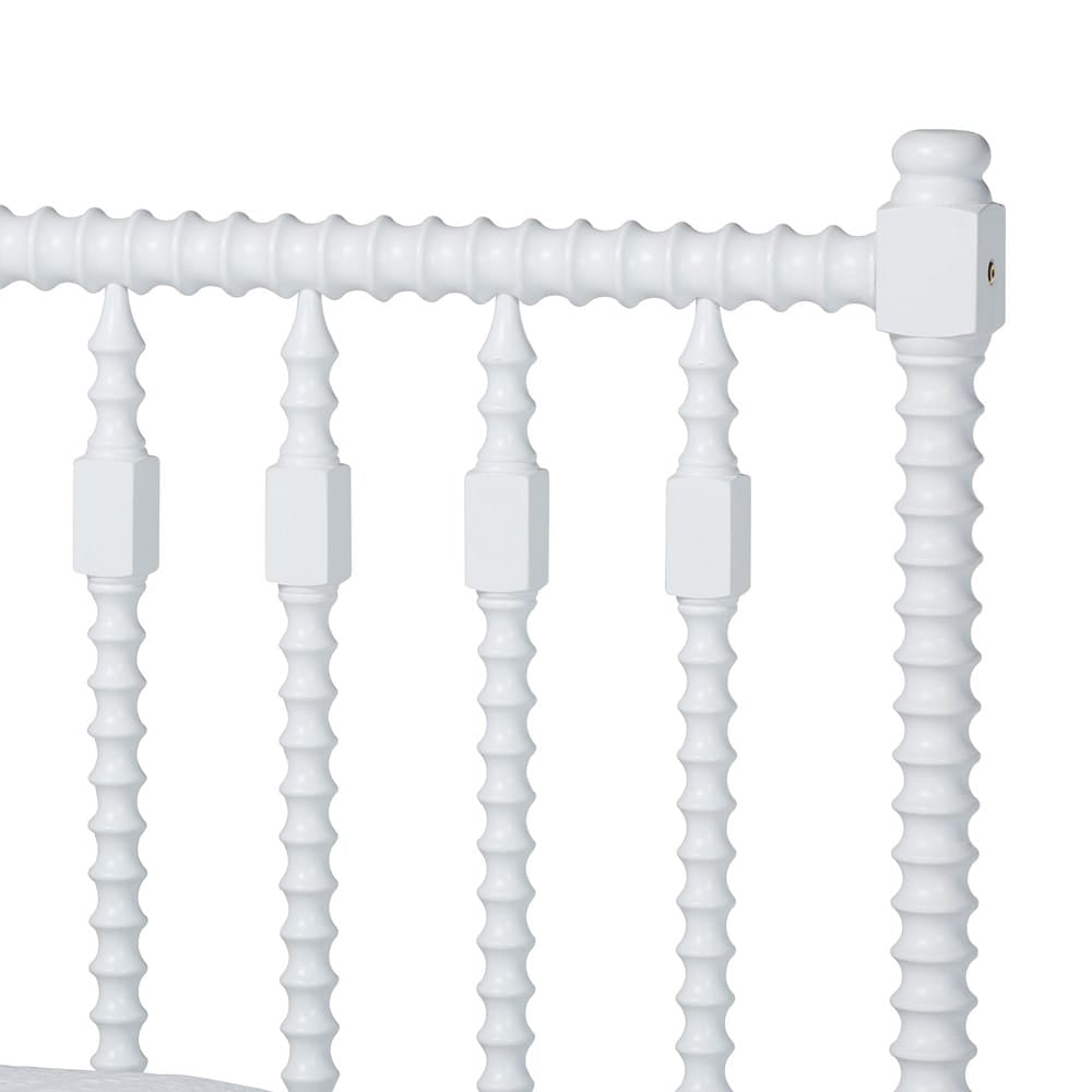 Baxton Studio - Callison Twin Size Bed in White - MG0259-White-Twin view 4