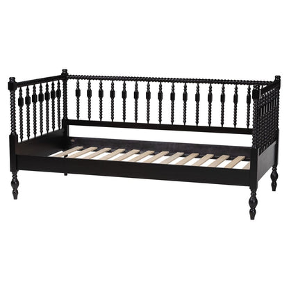 Baxton Studio - Callison Twin Size Daybed in Black - MG0259-1-Black-Twin-Daybed view 4