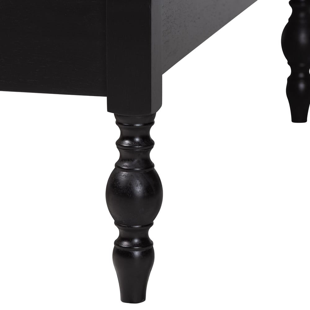 Baxton Studio - Callison Twin Size Daybed in Black - MG0259-1-Black-Twin-Daybed view 6