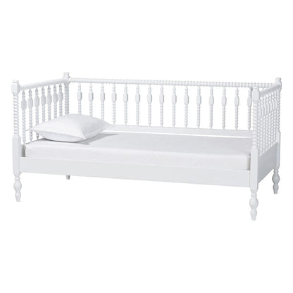 Baxton Studio - Callison Twin Size Daybed in White - MG0259-1-White-Twin-Daybed view 1