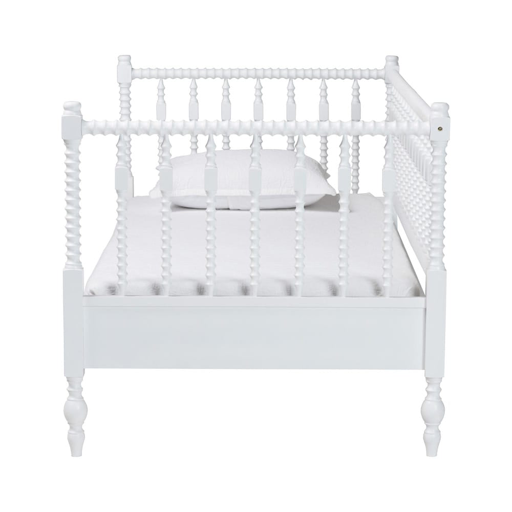 Baxton Studio - Callison Twin Size Daybed in White - MG0259-1-White-Twin-Daybed view 2
