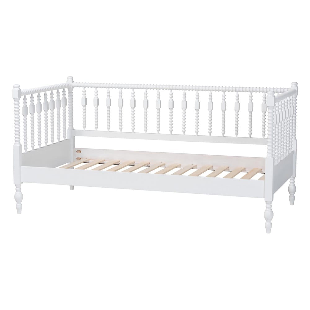 Baxton Studio - Callison Twin Size Daybed in White - MG0259-1-White-Twin-Daybed view 4