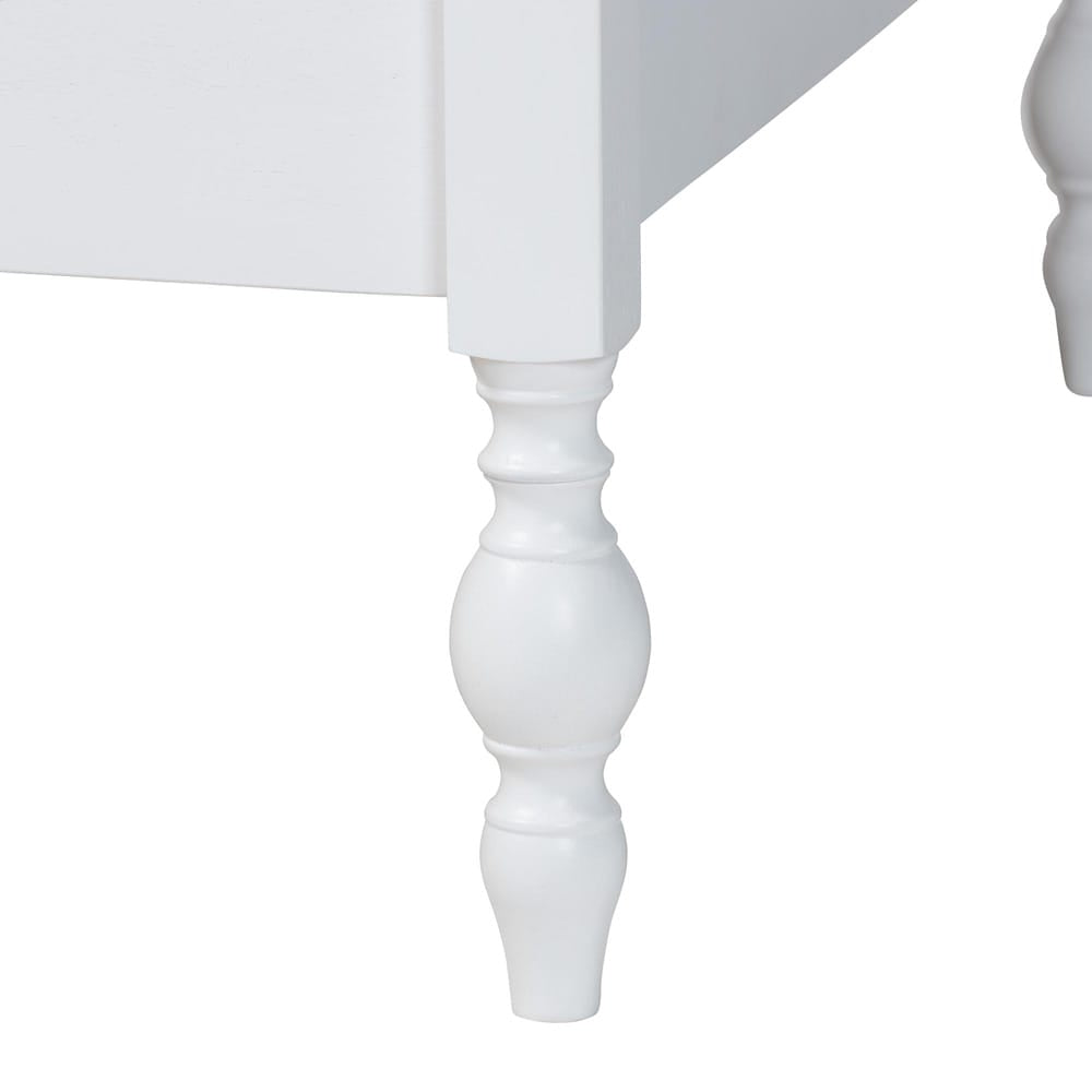 Baxton Studio - Callison Twin Size Daybed in White - MG0259-1-White-Twin-Daybed view 6