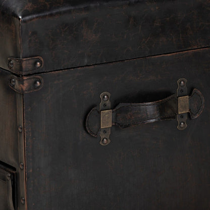 Baxton Studio - Callum Storage Ottoman in Dark Brown/Black - JY19A418-Brown-Otto view 8